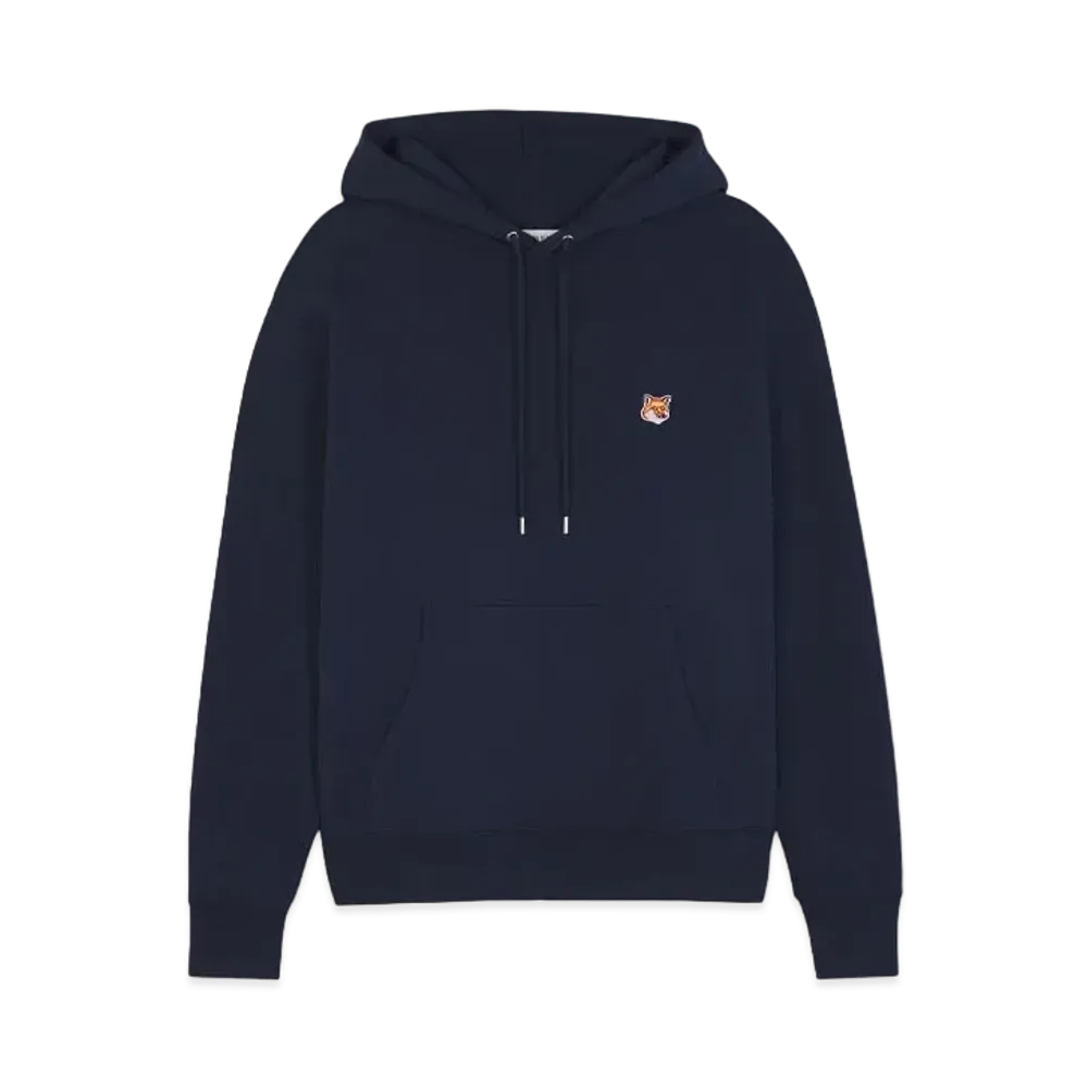 Maison Kitsune Fox Head Patch Regular Hoodie "Ink blue"