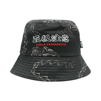 Black Eye Patch x WILDSIDE YOHJI YAMAMOTO Bucket Hat "Black"