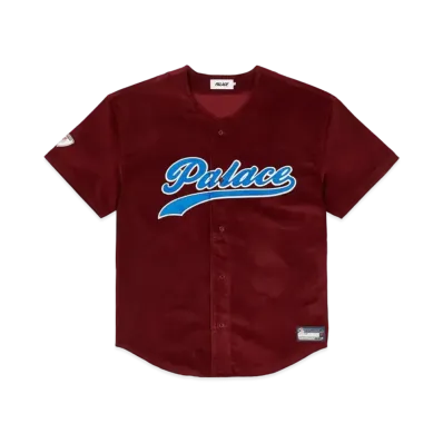 PALACE Cord Baseball Jersey "Burgundy"