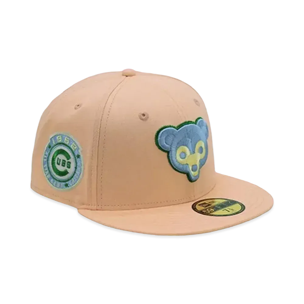 NEW ERA x THE CAP Sugar Shack Pack 59Fifty Chicago Cubs "Peach Yellow"