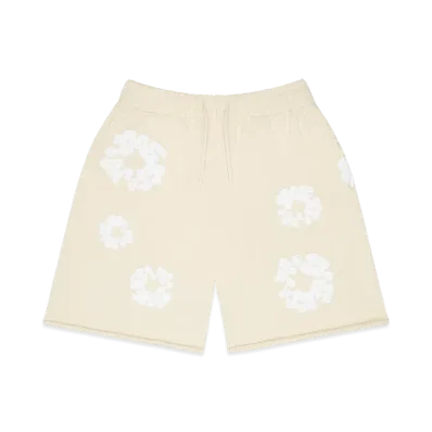DENIM TEARS Cotton Wreath Sweatshorts "Oatmeal"