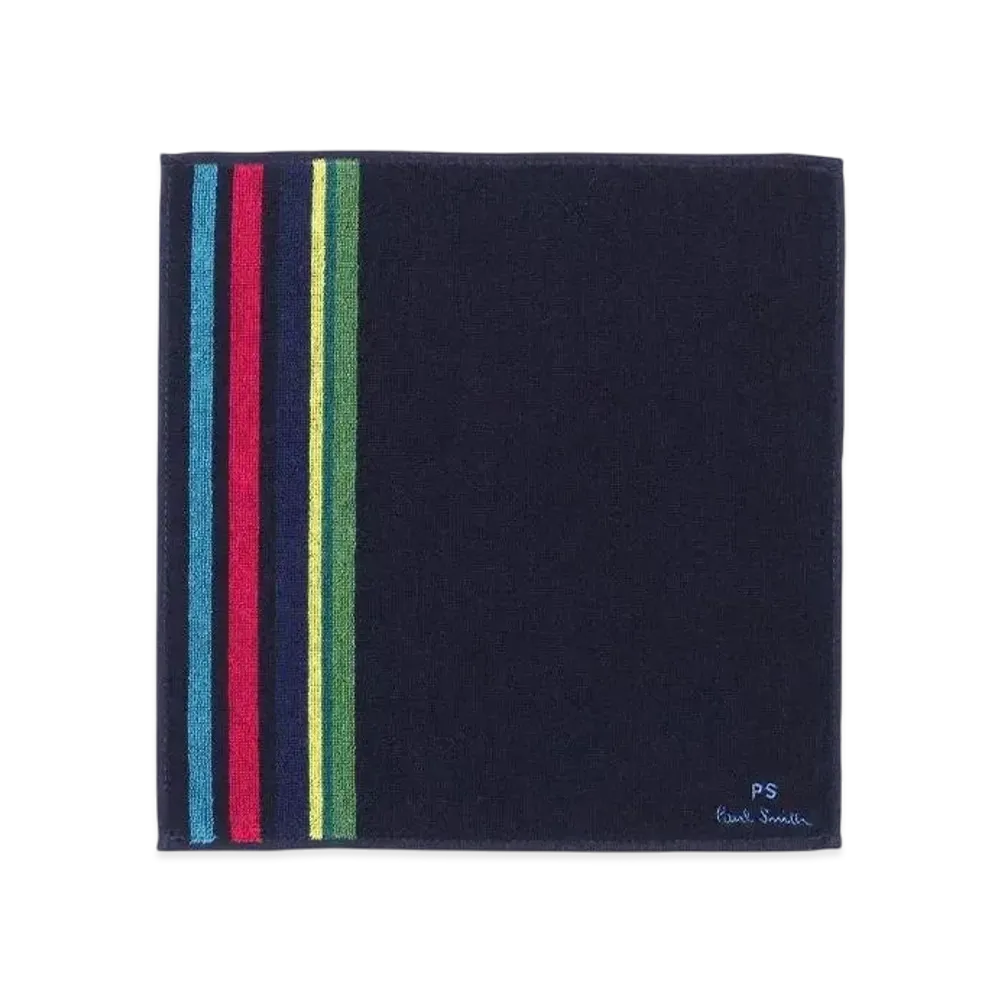 Paul Smith Sports Stripe Line Towel Handkerchief "Navy"
