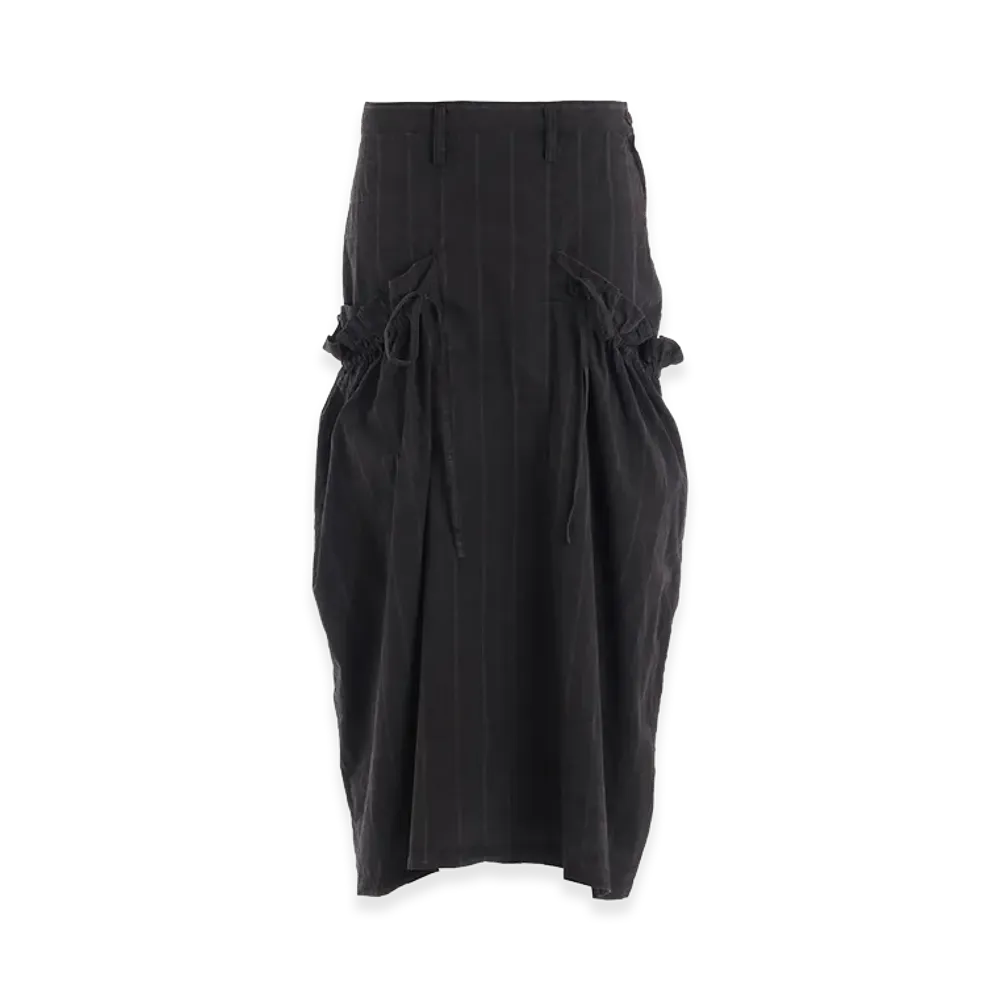 Y's Cotton Plaid Gather Cloth S "Grey"
