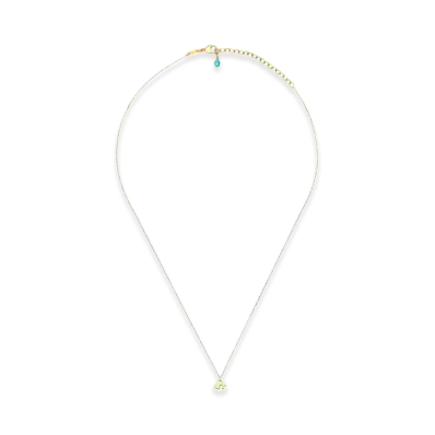 GUCCI GG Running Necklace With Topaz "Gold"