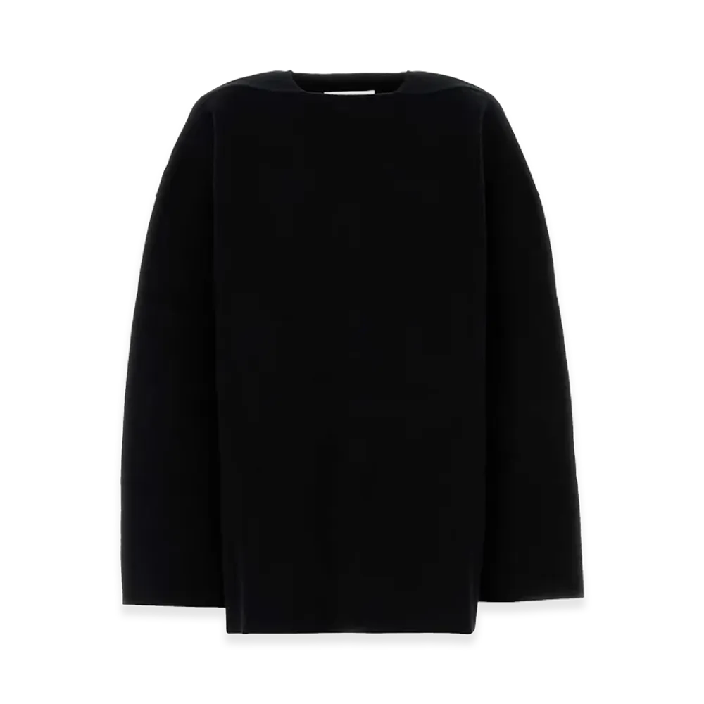 Jil Sander Women's Wool Blend Oversize Sweater "Black"