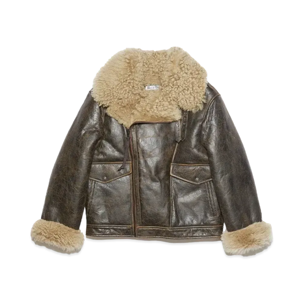Acne Studios Shearling Jacket "Brown/Beige"