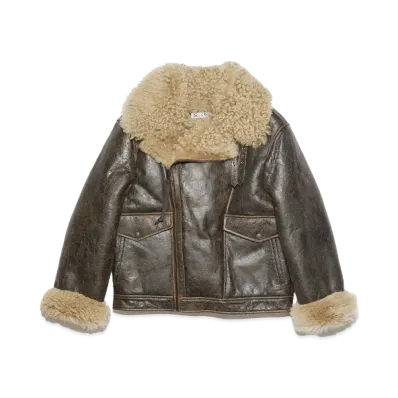 Acne Studios Shearling Jacket "Brown/Beige"