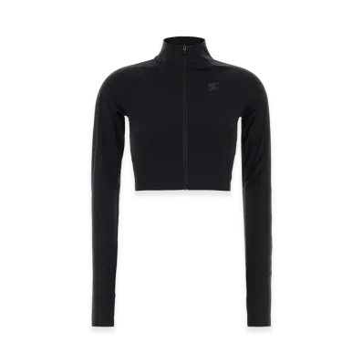 Burberry Women's Stretch Nylon Sweatshirt "Black"