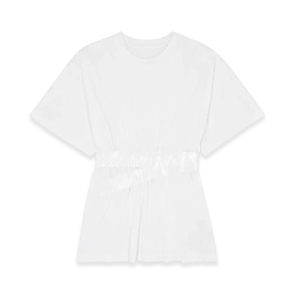 MM6 Maison Margiela Women's Taped Jersey T-Shirt "White"