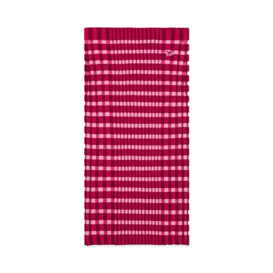 Maison Kitsune Check Ribbed Midi Skirt "Winterberry/Gumball"