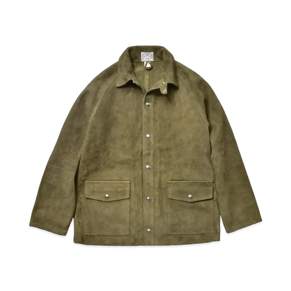THE REAL McCOY'S 8Hu Leather Welder Jacket "Olive Brown"