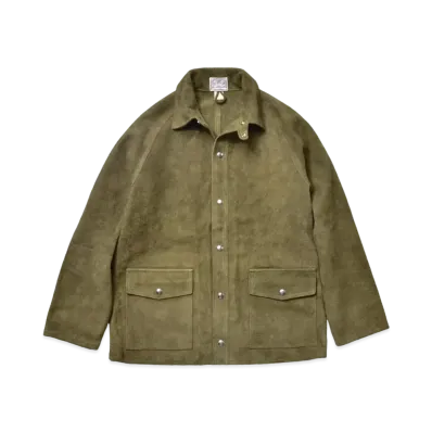 THE REAL McCOY'S 8Hu Leather Welder Jacket "Olive Brown"