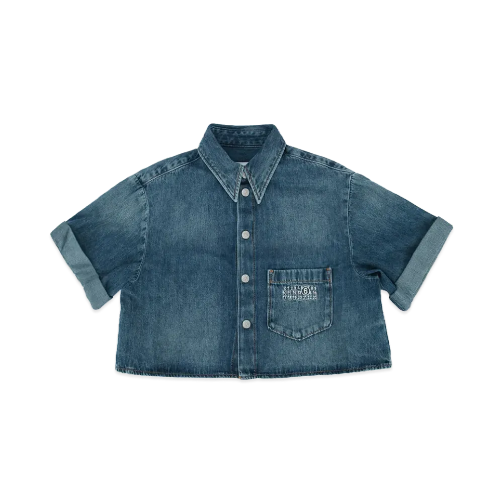 MM6 Maison Margiela Kids Denim Shirts "Blue"