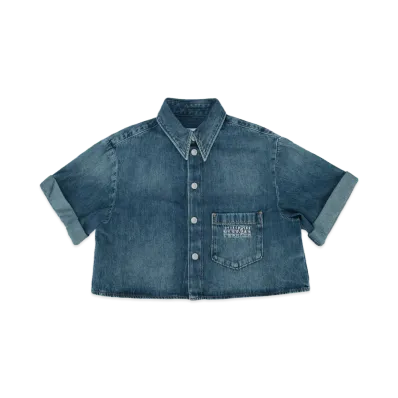 MM6 Maison Margiela Kids Denim Shirts "Blue"