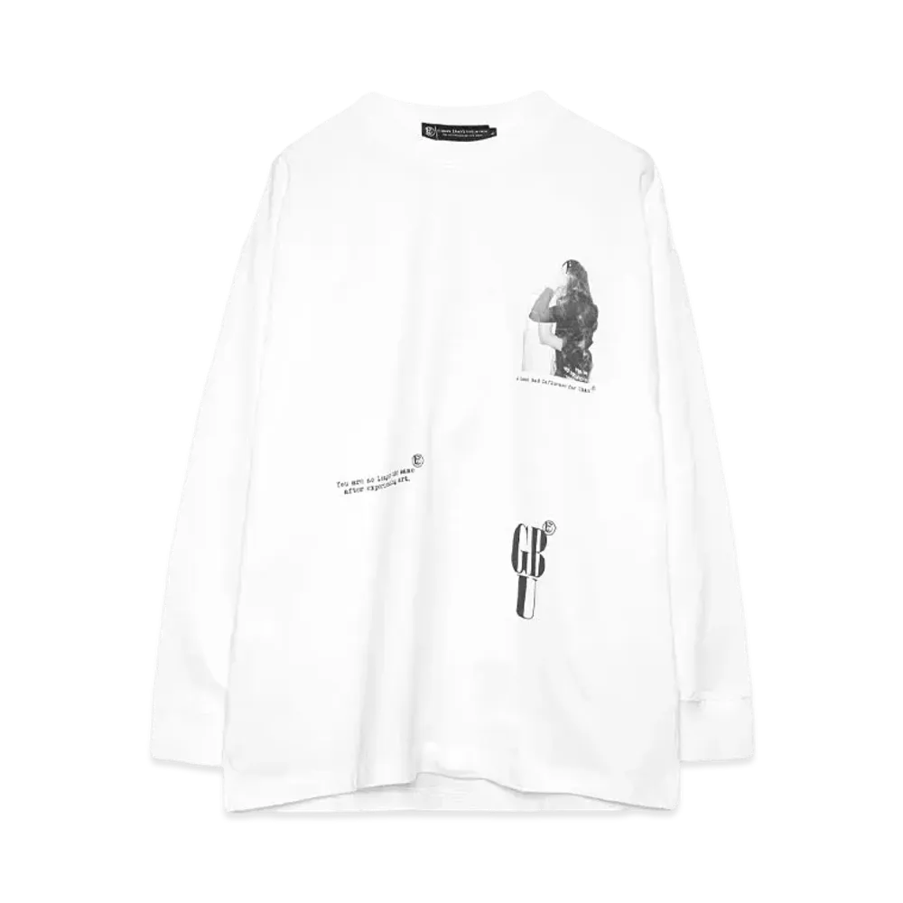 A GOOD BAD INFLUENCE LIFE IS L/S SHIRT "WHITE"