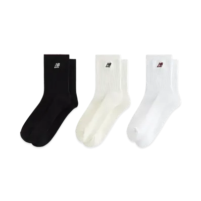 Kith x New Balance Mid Crew Waffle Knit 3-Pack Crew Socks "Multi"