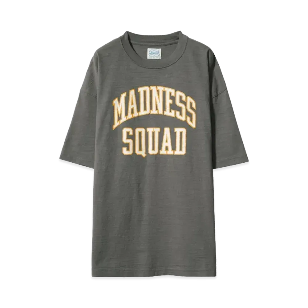 MADNESS MADNESS VINTAGE COLLEGE PRINT TEE "GREY"