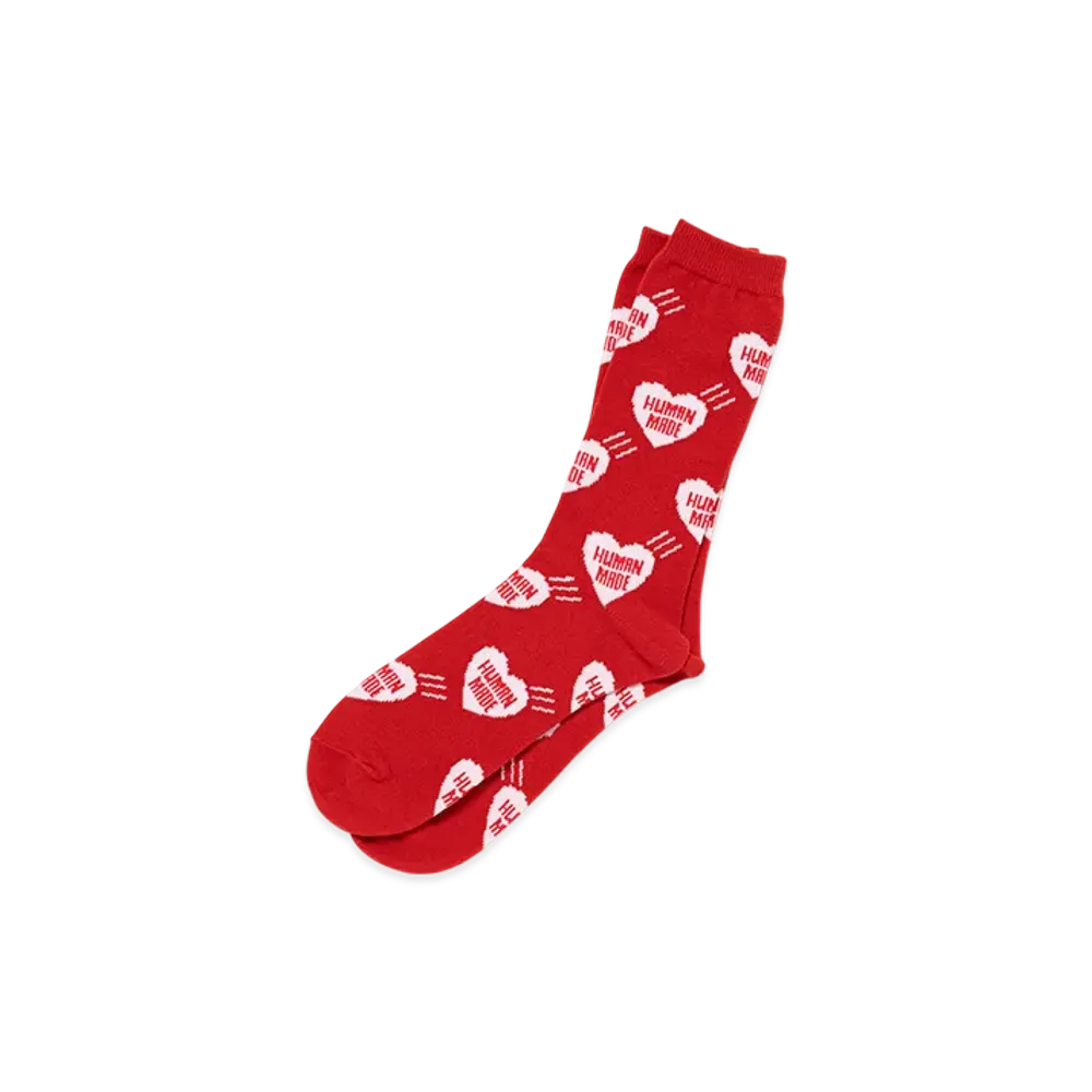 HUMAN MADE Heart Socks "Red"