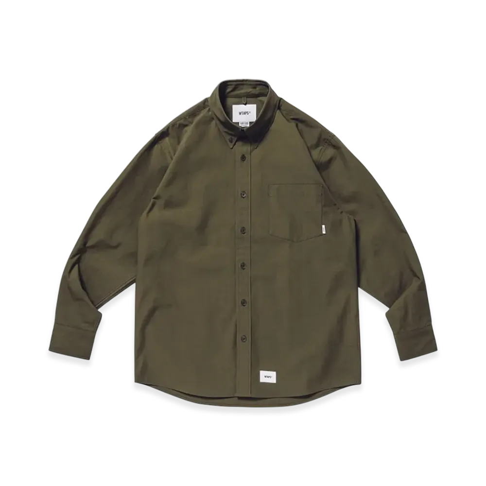 WTAPS BD LS Cotton Ripstop "Olive Drab"