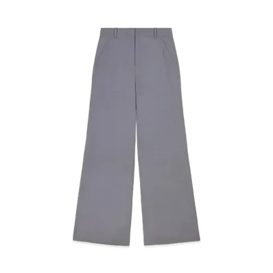 KENZO Wool Wide Pants "Stone Grey"