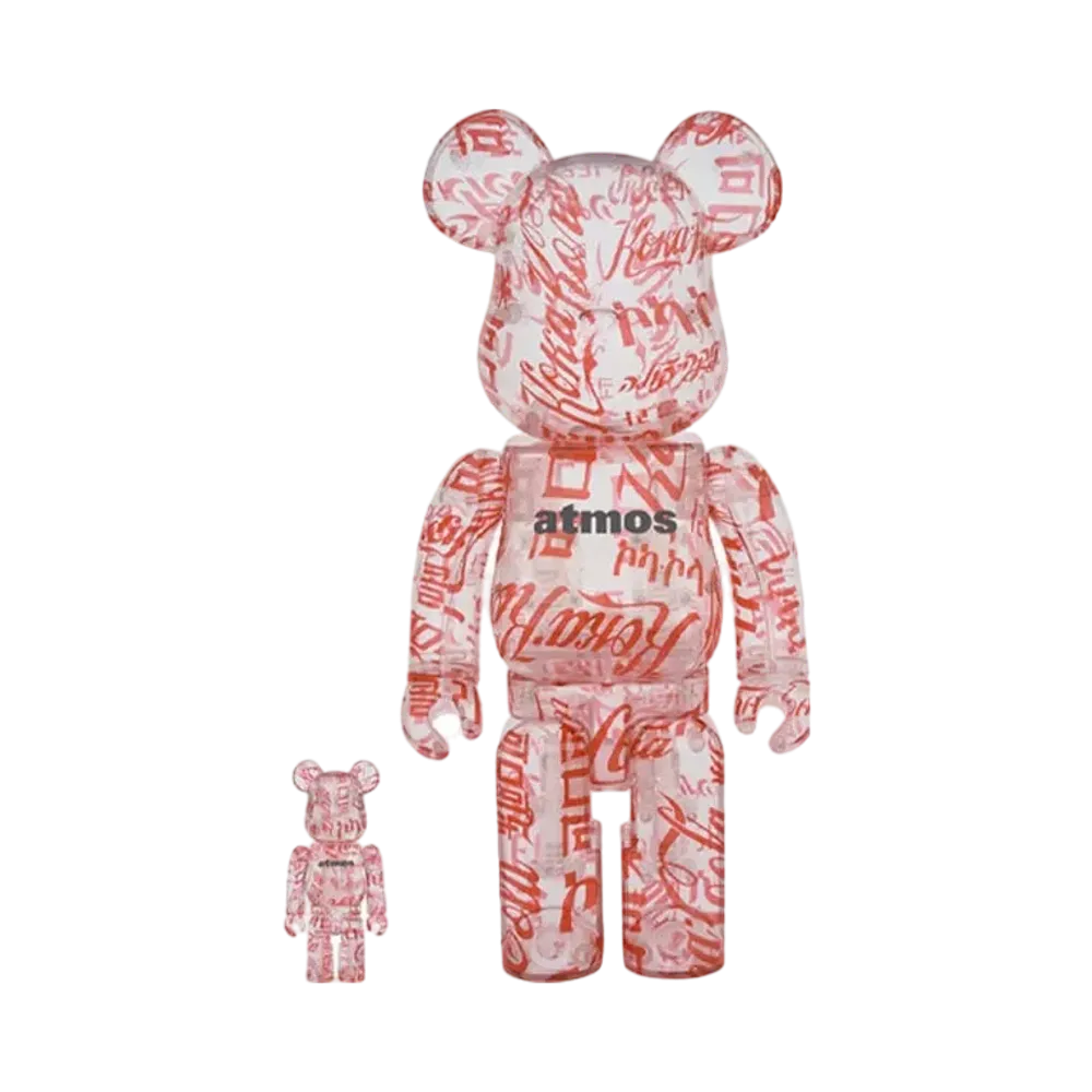Bearbrick atmos x Coca-Cola Clear Body 100% & 400%