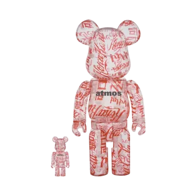 Bearbrick atmos x Coca-Cola Clear Body 100% & 400%