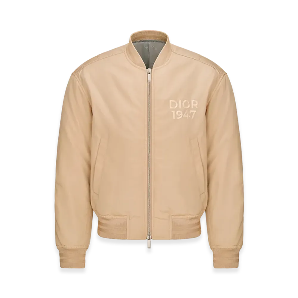 Dior Ottoman Blend Bomber Jacket "Beige"