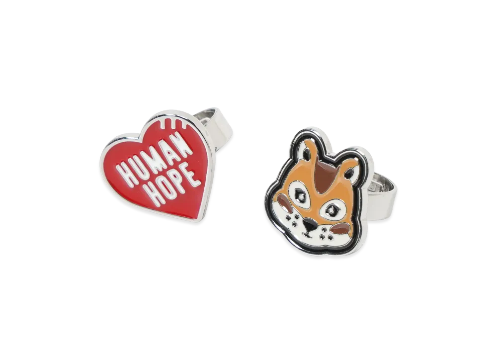 HUMAN MADE x j-hope of BTS HUMAN HOPE Ring Set "Red"