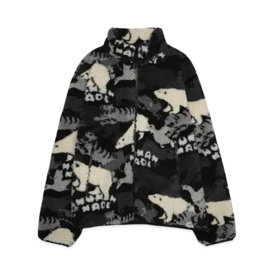HUMAN MADE Animal Fleece Jacket "Gray"
