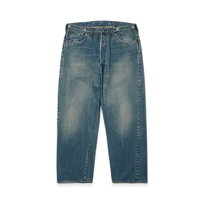 A.PRESSE No.22 Washed Wide Denim Pants "Indigo"