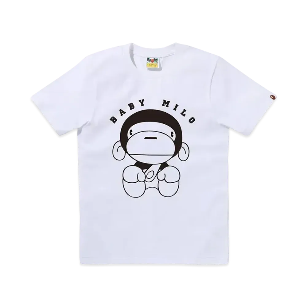 A BATHING APE Classic Baby Milo Tee "White"
