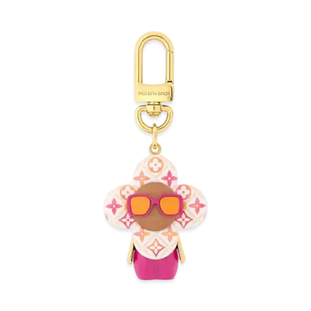 Louis Vuitton Vivienne Bag Charm Monogram Tiles Pattern "Rose"