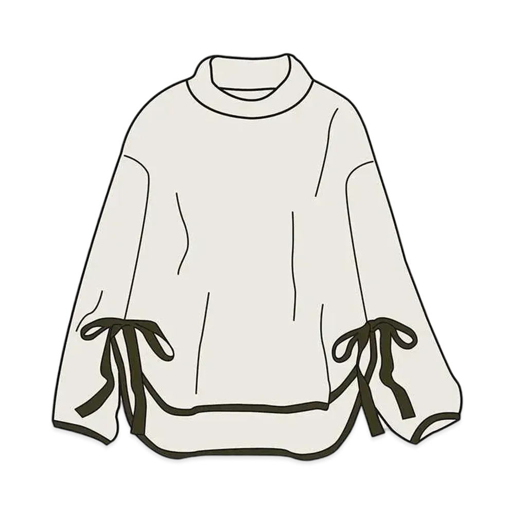 Uniqlo White Mountaineering Fleece Oversize Mockneck Pullover Women "Off White"