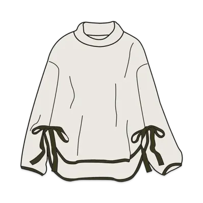 Uniqlo White Mountaineering Fleece Oversize Mockneck Pullover Women "Off White"