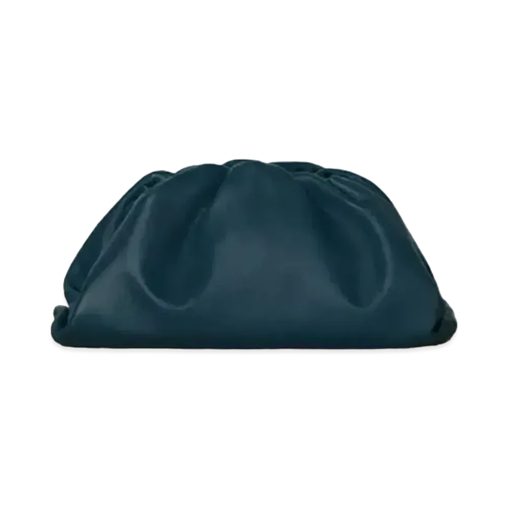 Bottega Veneta The Pouch Clutch "Dark Blue"
