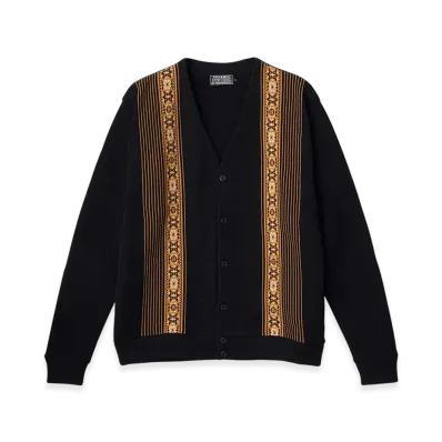 HYSTERIC GLAMOUR Stripe Jacquard Cardigan "Black"