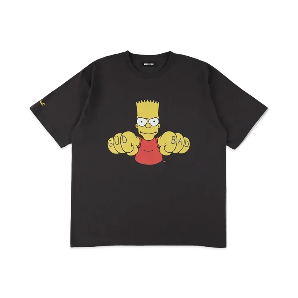 WIND AND SEA THE SIMPSONS / WDS Bart Tee "Charcoal"