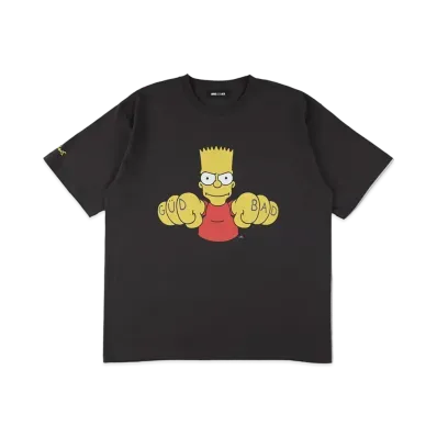 WIND AND SEA THE SIMPSONS / WDS Bart Tee "Charcoal"