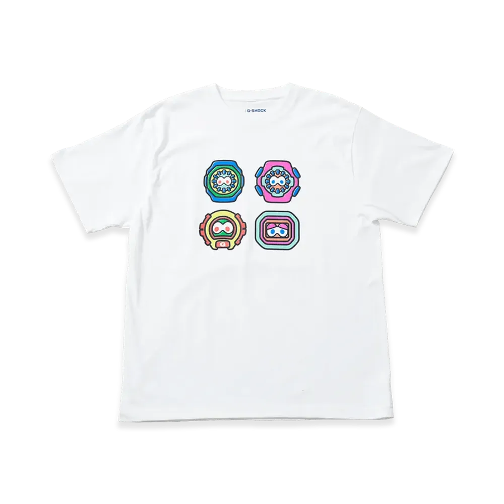 Casio G-Shock x NIGO Four Face Simple T-Shirt White "White"