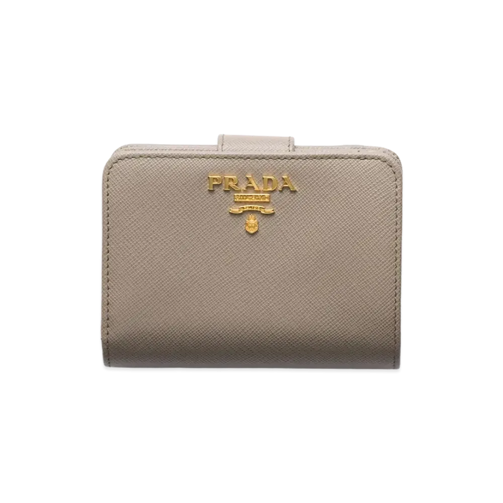 PRADA Saffiano Multicolor Wallet "Clay/Water Lily"