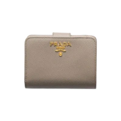 PRADA Saffiano Multicolor Wallet "Clay/Water Lily"