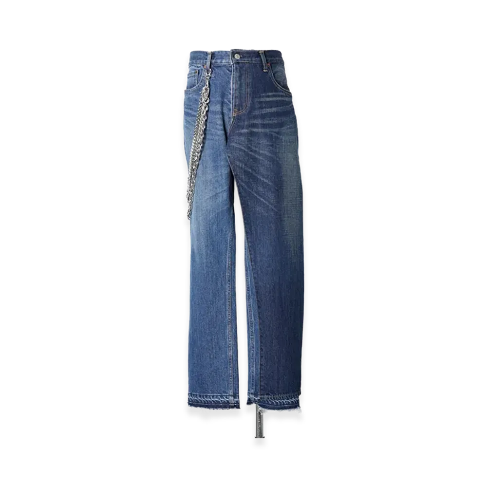 JUNYA WATANABE x Levi's Wrap Denim Pants with 4Wallet Chain "Blue"