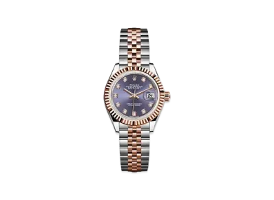 ROLEX Date-Just 28 Aubergine Dial 10P Diamonds 279171G