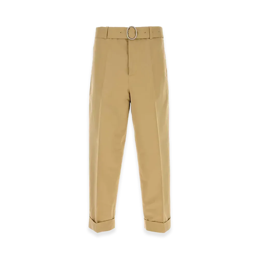 Jil Sander Cotton Blend Pant "Beige"