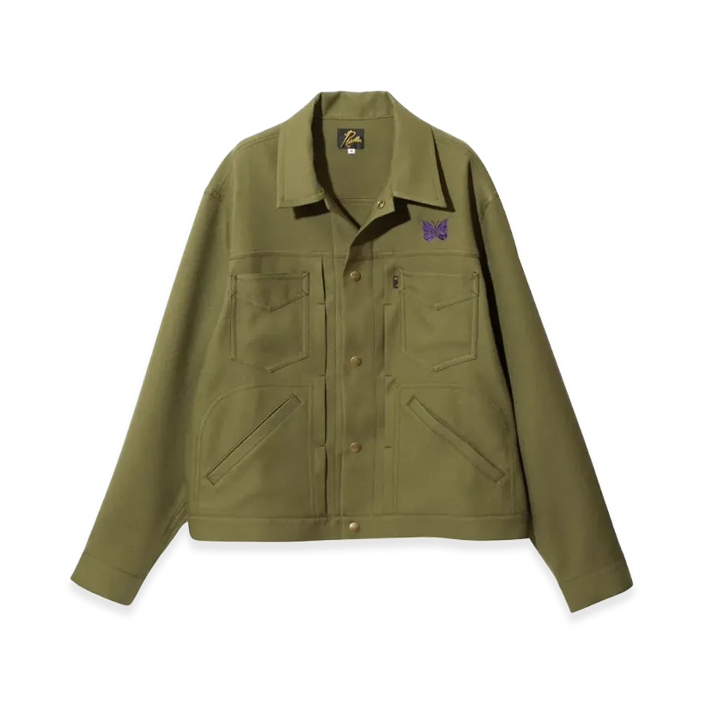 NEEDLES Penny Jean Jacket "Olive"