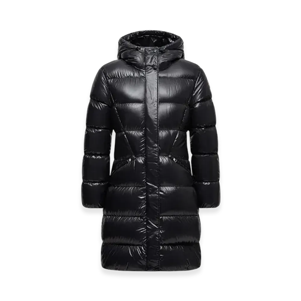 MONCLER Bellevue Hooded Long Down Jacket "Black"