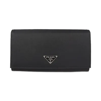 PRADA Nylon Long Wallet "Black"