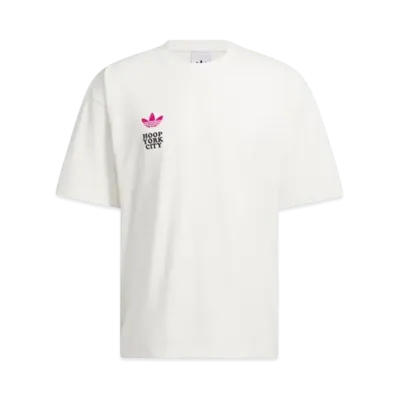 adidas Hoop York City Short Sleeve T-shirt (Gender Neutral) "Cloud White"