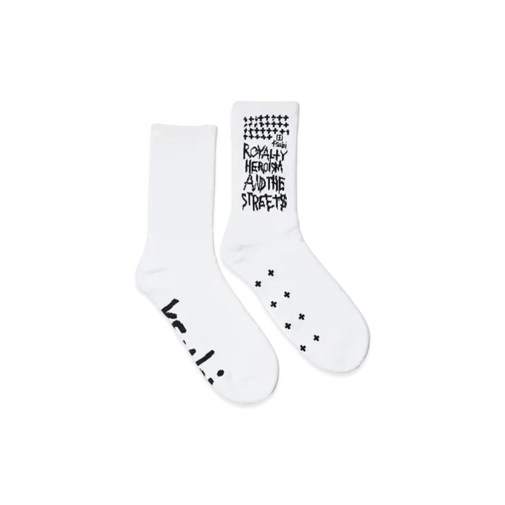 KSUBI Royalty Ksocks White/Black "White/Black"