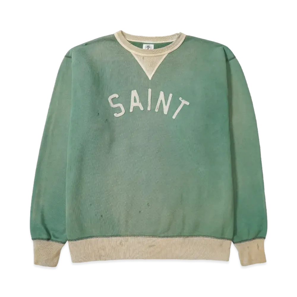 SAINT Mxxxxxx  SWEAT SHIRT FELT "Green"